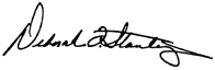 President Stanley's signature